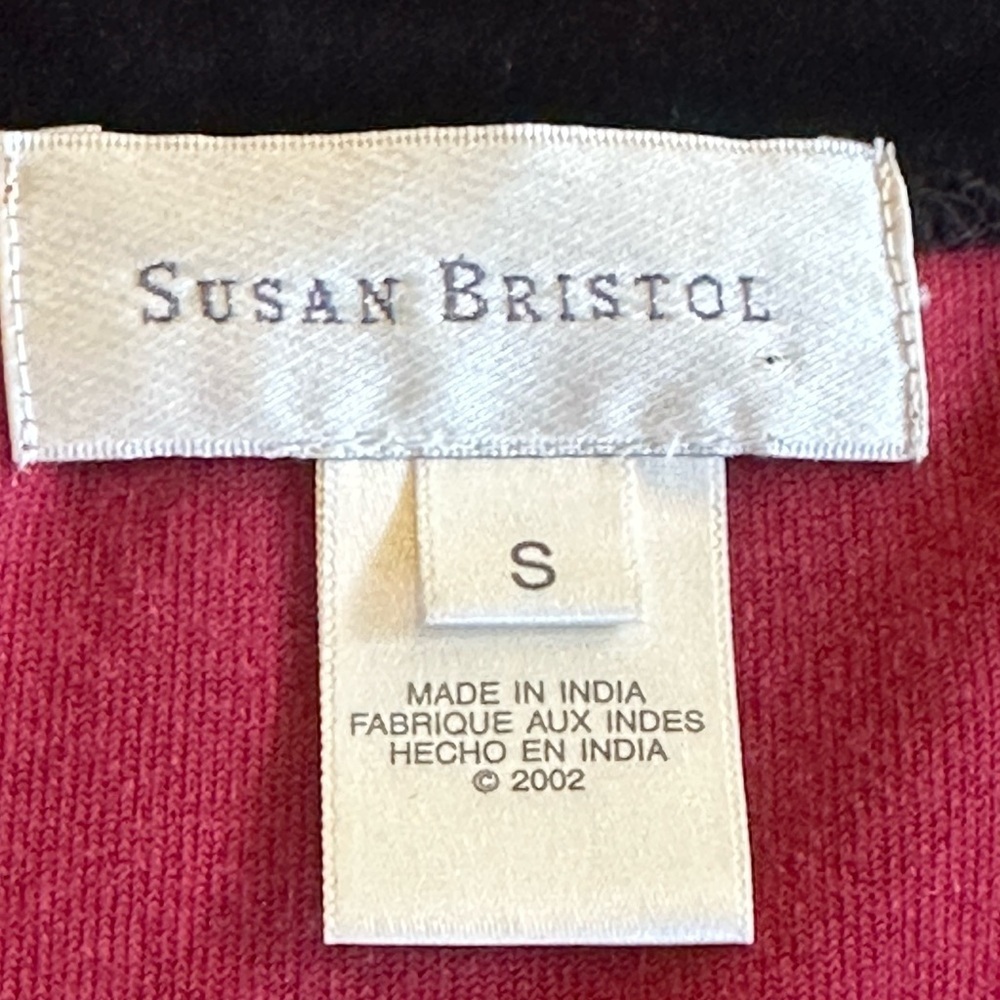 Susan Bristol | 90s Whimsigoth Velvet Embroidered V-Neck Cardigan, Size S - Picture 6 of 10